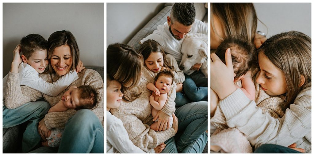 Indoor Newborn Family Photography Session