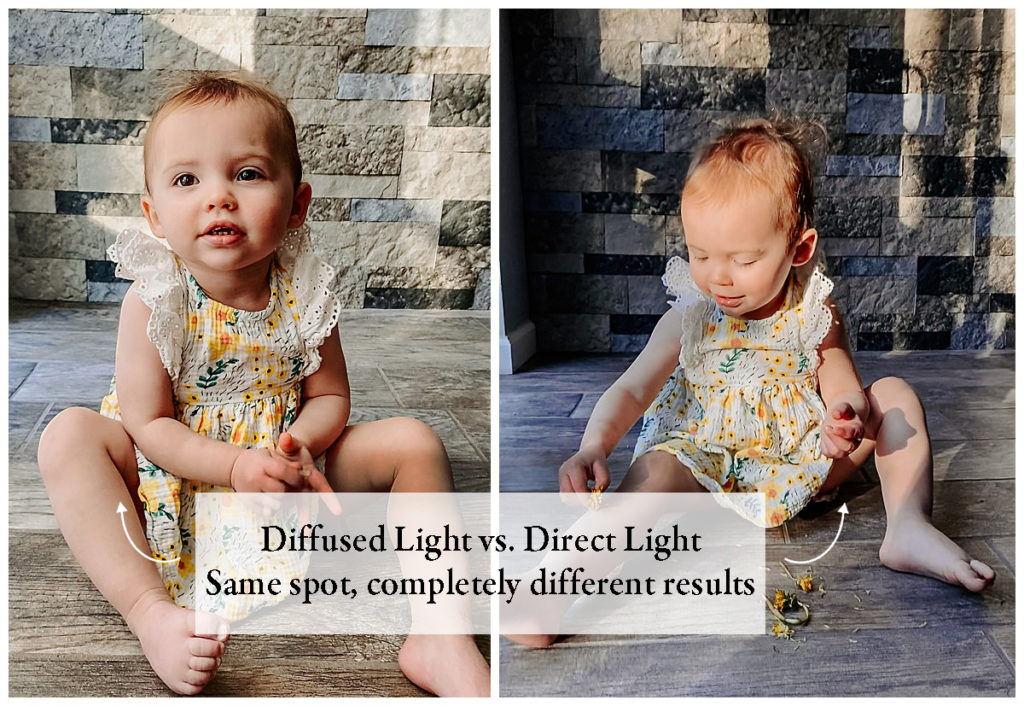 At home indoor photography.  Understanding diffused light vs direct light when using your smartphone to take pictures inside.