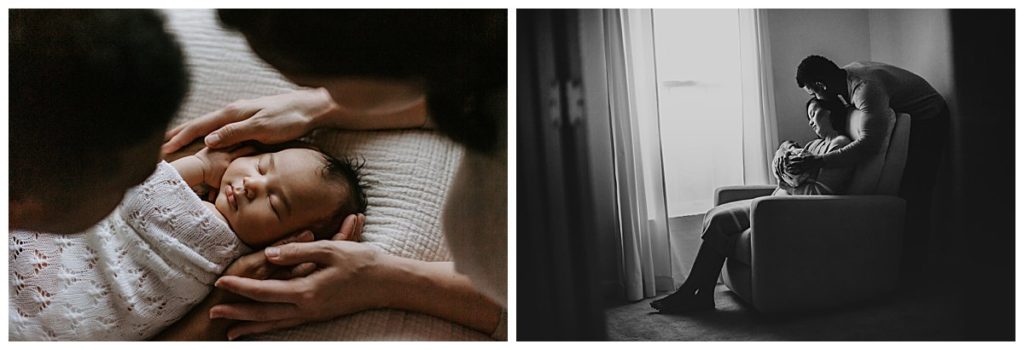 lifestyle approach to newborn photography at home