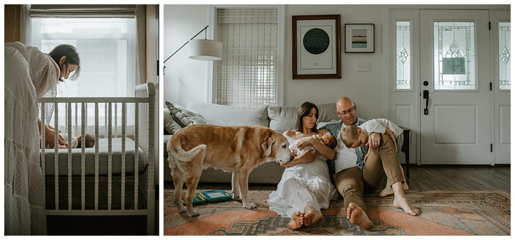 relaxed lifestyle family and newborn photography