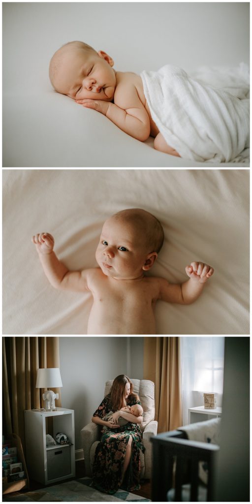 Natural Lifestyle Newborn Photography at Home