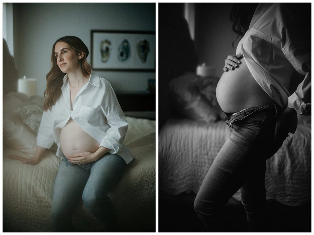 Maternity Portraits at Home