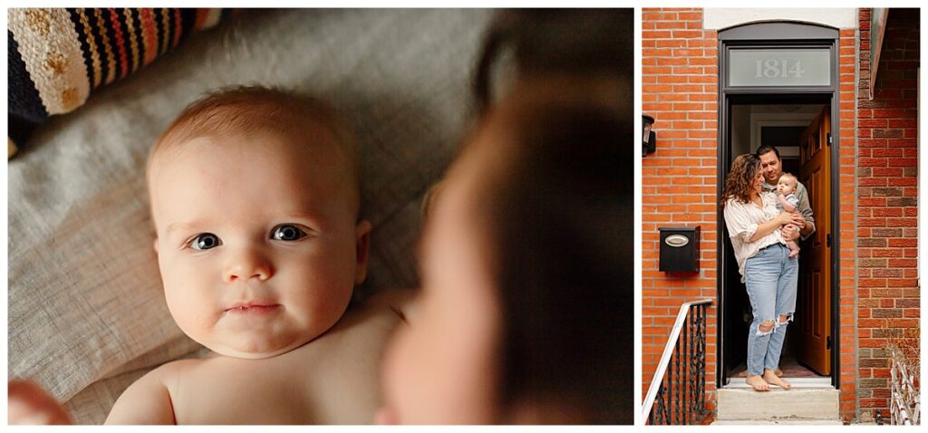 at home baby photos in Fishtown Philly