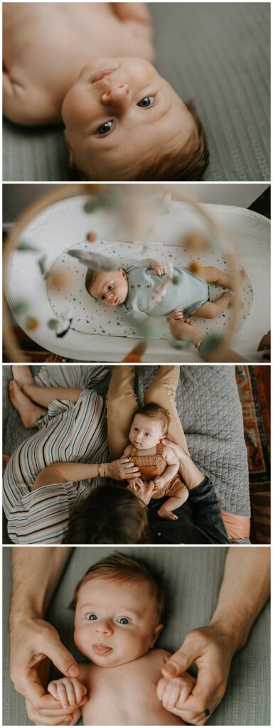 Portraits of newborn boy in his Philadelphia home