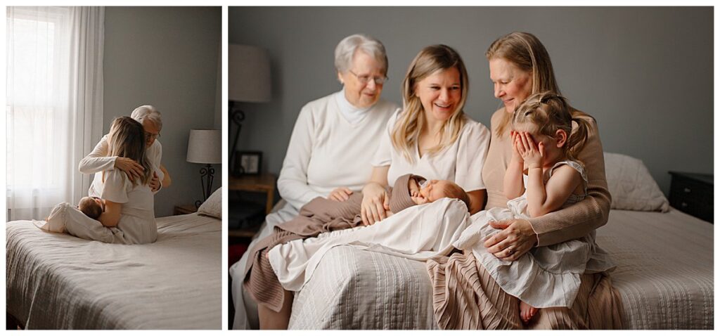 Newborn Photography with Extended Family