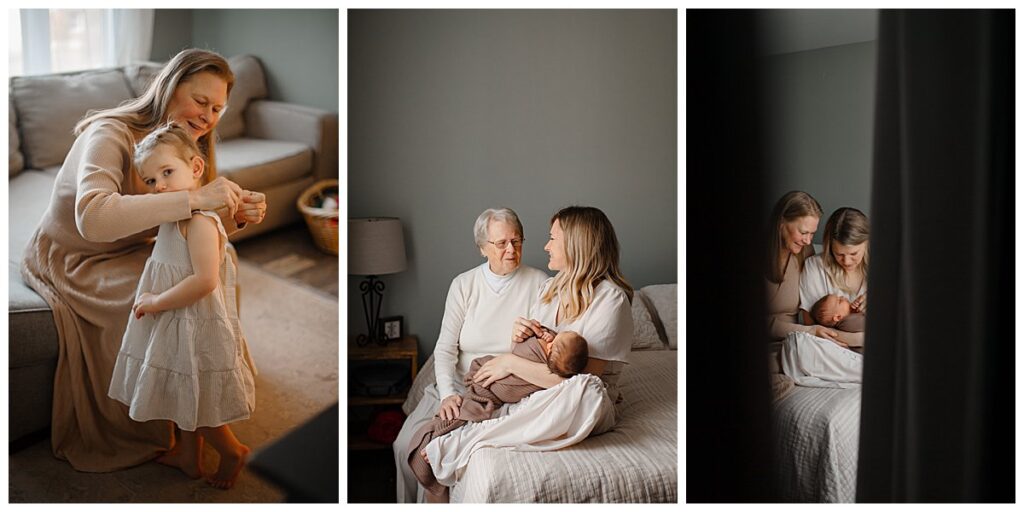 Newborn Photography with Extended Family